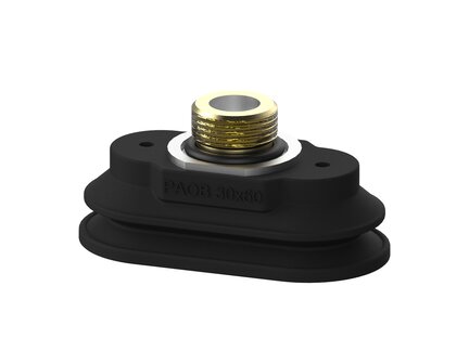 Przyssawka owalna mieszkowa PAOB30X60 mm, Nirtyl-PCV 60°, G3/8" zew.S, filtr siatkowy (S.PAOB30X60NP60.G38MS.01) (9960556) - Piab