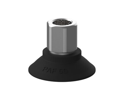 Przyssawka płaska PAF50, Nirtyl-PCV 60°, G3/8", długi wew., bez filtra (S.PAF50NP60.G38FL.00) (9956278) - Piab