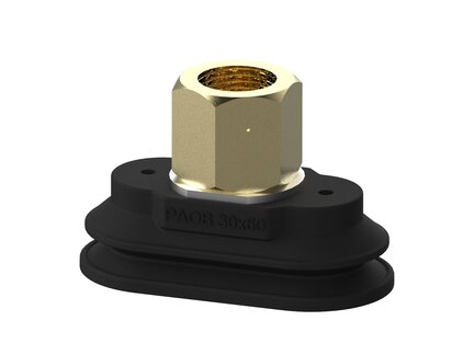 Przyssawka owalna mieszkowa PAOB30X60 mm, Nirtyl-PCV 60°, G3/8", długi wew., bez filtra (S.PAOB30X60NP60.G38FL.00) (9961805) - Piab