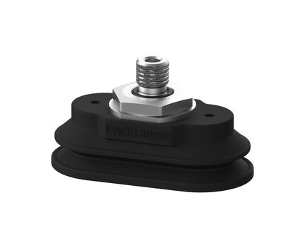 Przyssawka owalna mieszkowa PAOB30X60 mm, Nirtyl-PCV 60°, G1/8" zew., bez filtra (S.PAOB30X60NP60.G18M.00) (9973391) - Piab