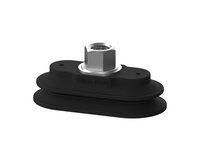 Przyssawka owalna mieszkowa PAOB40X80 mm, Nirtyl-PCV 60°, G1/4", wew., bez filtra (S.PAOB40X80NP60.G14F.00) (9961011) - Piab