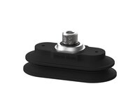 Przyssawka owalna mieszkowa PAOB40X80 mm, Nirtyl-PCV 60°, G1/4" zew. obrotowy, filtr siatkowy (S.PAOB40X80NP60.G14MS.01) (9962232) - Piab