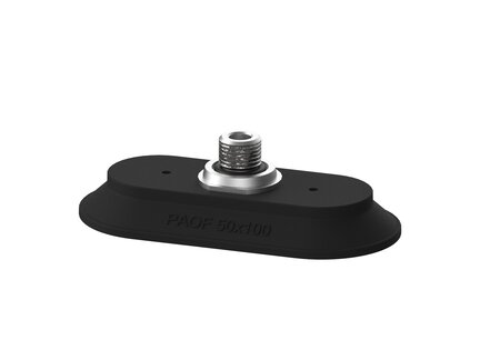 Przyssawka płaska owalna PAOF, 50X100 mm, Nirtyl-PCV 60°, G1/4" zew. obrotowy, bez filtra (S.PAOF50X100NP60.G14MS.00) (9958403) - Piab