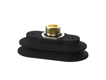 Przyssawka owalna mieszkowa PAOB40X80 mm, Nirtyl-PCV 60°, G3/8" zew.S, filtr siatkowy (S.PAOB40X80NP60.G38MS.01) (9960527) - Piab