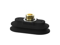 Przyssawka owalna mieszkowa PAOB40X80 mm, Nirtyl-PCV 60°, G3/8" zew.S, filtr siatkowy (S.PAOB40X80NP60.G38MS.01) (9960527) - Piab