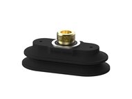 Przyssawka owalna mieszkowa PAOB40X80 mm, Nirtyl-PCV 60°, G3/8" zew.S, filtr siatkowy (S.PAOB40X80NP60.G38MS.01) (9960527) - Piab