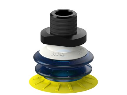 Przyssawka wielomieszkowa MX42, PU30°/60°, NPT 3/8" zew., piSAVE sense 02/60, przepływ 0.21 Nl/s (S.MX42P3060.NT38M.19) (9961373) - Piab