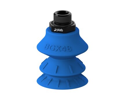 Przyssawka wielomieszkowa BGX48, Silikon SIL 50°, FDA, G3/8" zew., bez filtra (S.BGX48SF50.G38M.00) (9965203) - Piab