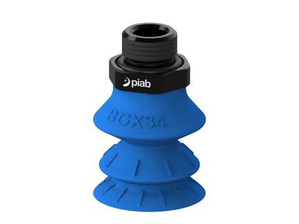 Przyssawka wielomieszkowa BGX34, Silikon SIL 50°, FDA, G3/8" zew., bez filtra (S.BGX34SF50.G38M.00) (9966248) - Piab