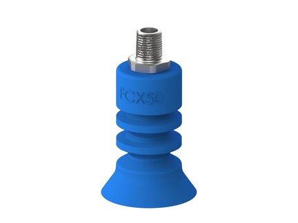 Przyssawka wielomieszkowa FCX50, Silikon SIL 50°, NPT 1/4" zew., bez filtra (S.FCX50DS50.NT14MSS.00) (9970951) - Piab