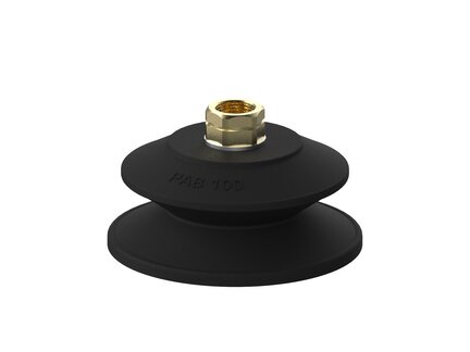 Przyssawka mieszkowa PAB100, Nirtyl-PCV 60°, NPT 3/8" wew., filtr siatkowy (S.PAB100NP60.NT38F.01) (9973328) - Piab