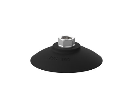 Przyssawka płaska PAF100, Nirtyl-PCV 60°, G3/8", wew., filtr siatkowy (S.PAF100NP60.G38F.01) (9972122) - Piab