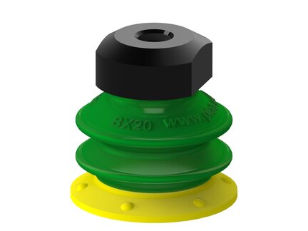 Przyssawka wielomieszkowa BX20, PU30°/60°, M5 wew., zawór dł. dwukierunkowy (S.BX20P3060.MM5F.52) (9908805) - Piab