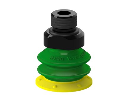 Przyssawka wielomieszkowa BX20, PU30°/60°, G1/8" zew., 5-piSAVE , dławik 1,0 mm (S.BX20P3060.G18M.54) (9908806) - Piab
