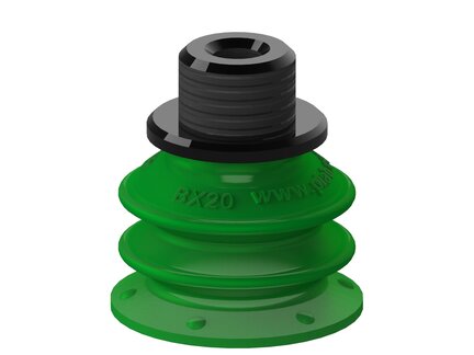 Przyssawka wielomieszkowa BX20, PU60°, G1/8" zew. + M5 wew., zawór dł. dwukierunkowy (S.BX20P60.G18MMM5F.52) (9908802) - Piab