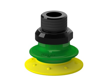 Przyssawka mieszkowa B35X, PU30°/60°, G3/8" zew., filtr siatkowy (S.B35XP3060.G38M.01) (0205107) - Piab