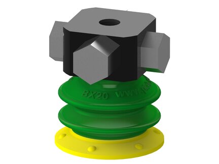 Przyssawka wielomieszkowa BX20, PU30°/60°, 5xM5 wew., zawór dł. dwukierunkowy (S.BX20P3060.M5M5F.52) (9908808) - Piab