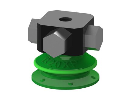 Przyssawka mieszkowa B20X, PU60°, 5xM5 wew., bez filtra (S.B20XP60.M5M5F.00) (0205183) - Piab