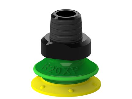 Przyssawka mieszkowa B20X, PU30°/60°, NPT 1/8" zew., filtr siatkowy (S.B20XP3060.NT18M.01) (0205047) - Piab