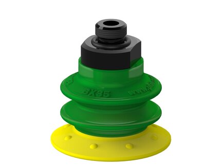 Przyssawka wielomieszkowa BX35, PU30°/60°, G1/8" zew., podwójny zawór przepływu (S.BX353060.G18M.50) (9912151) - Piab