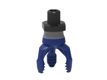 Chwytak próżniowy piSOFTGRIP 30 mm, 3, silikon wykrywalny 70°, krótki palec, gwint NPT 1/4" zew. (SG.S23DS70.SDS70.F.NT14M.00) (9967441) - Piab