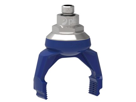 Chwytak próżniowy piSOFTGRIP 50 mm, 2, silikon wykrywalny 70°, krótki palec, G1/4" zew., przepłukiwanie (SG.S52DS70.SDS70.F.GW14M.00) (9957162) - Piab