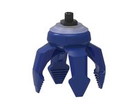 Chwytak próżniowy piSOFTGRIP 100 mm, 4, silikon wykrywalny 70°, krótki palec, gwint NPT 1/4" zew. (SG.S74DS70.SDS70.F.NT14M.00) (9965946) - Piab