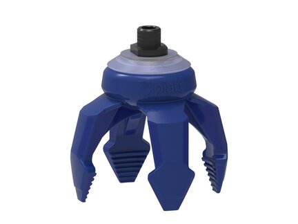 Chwytak próżniowy piSOFTGRIP 100 mm, 4, silikon wykrywalny 70°, krótki palec, gwint NPT 3/8" zew. (SG.S74DS70.SDS70.F.NT38M.00) (9972436) - Piab