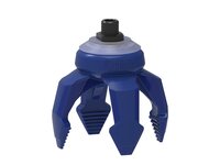 Chwytak próżniowy piSOFTGRIP 100 mm, 4, silikon wykrywalny 70°, krótki palec, gwint NPT 3/8" zew. (SG.S74DS70.SDS70.F.NT38M.00) (9972436) - Piab