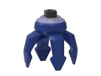 Chwytak próżniowy piSOFTGRIP 100 mm, 4, silikon wykrywalny 70°, krótki palec, gwint UNC 1/2" wew. (SG.S74DS70.SDS70.F.U12F.00) (9974511) - Piab