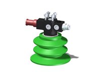 Eżektor zdecentralizowany VGS3010, MINI Pi12-2, 4xM4 góra, montaż do płaskownika, BX75P PU30°/PU60° (VGS3010.AB.00.BJ) (9900032) - Piab