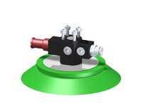 Eżektor zdecentralizowany VGS3010, MINI Pi12-2, 4xM4 góra, montaż do płaskownika, F100P PU60° (VGS3010.AB.00.BO) (9900134) - Piab