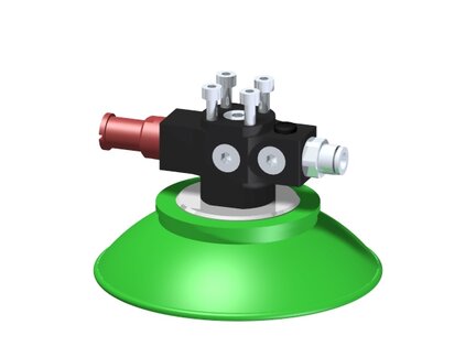 Eżektor zdecentralizowany VGS3010, MINI Pi12-2, 4xM4 góra, montaż do płaskownika, FC100P PU40° (VGS3010.AB.00.BT) (9916335) - Piab