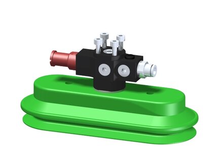 Eżektor zdecentralizowany VGS3010, MINI Si08-2, 4xM4 góra, montaż do płaskownika, OB50x140P PU60° (VGS3010.AF.00.CD) (9904236) - Piab