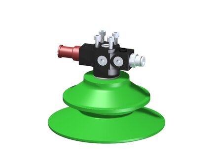 Eżektor zdecentralizowany VGS3010, MINI Si08-2, 4xM4 góra, montaż do płaskownika, BF110P PU30°/PU60° (VGS3010.AF.00.CO) (9905824) - Piab