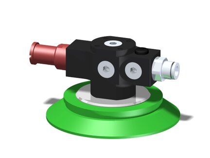 Eżektor zdecentralizowany VGS3010, MINI Pi12-2, zawór zwrotny, M8, 16 mm prawy, F75P PU60° (VGS3010.AD.02.BM) (9901071) - Piab