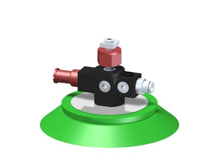 Eżektor zdecentralizowany VGS3010, MINI Pi12-2, zawór zwrotny, M8, 27 mm góra, zestaw do profilu, F100P PU60° (VGS3010.AD.04.BO) (9900353) - Piab