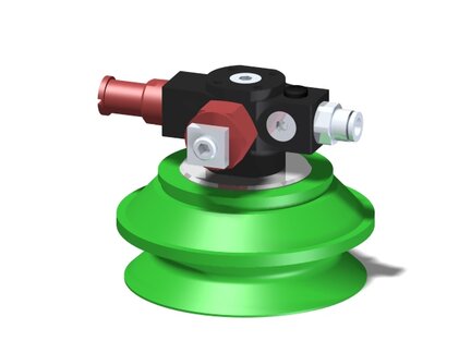 Eżektor zdecentralizowany VGS3010, MINI Pi12-2, M6, 27 mm lewy, zestaw do profilu, B75P PU60° (VGS3010.AB.06.BC) (9900945) - Piab