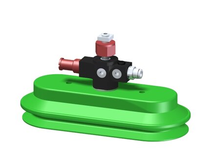 Eżektor zdecentralizowany VGS3010, MINI Pi12-2, zawór zwrotny, M8, 27 mm góra, zestaw do profilu, OB65x170P PU30°/PU60° (VGS3010.AD.04.CE) (9901808) - Piab