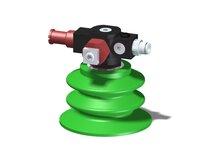 Eżektor zdecentralizowany VGS3010, MINI Pi12-2, M6, 27 mm lewy, zestaw do profilu, BX75P PU60° (VGS3010.AB.06.BK) (9900107) - Piab