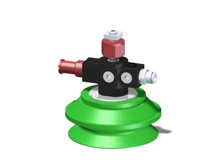 Eżektor zdecentralizowany VGS3010, MINI Pi12-2, M8, 27 mm góra, zestaw do profilu, B75P PU60° (VGS3010.AB.04.BC) (9900539) - Piab