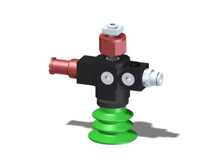 Eżektor zdecentralizowany VGS3010, MINI Pi12-2, M8, 27 mm góra, zestaw do profilu, BX35P PU30°/PU60° (VGS3010.AB.04.BF) (9900302) - Piab