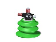 Eżektor zdecentralizowany VGS3010, MINI Si08-2, M8, 27 mm góra, zestaw do profilu, BX110P PU30°/PU60° (VGS3010.AF.04.CQ) (9927100) - Piab