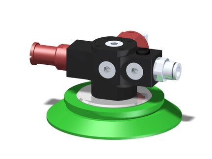 Eżektor zdecentralizowany VGS3010, MINI Pi12-2, zawór zwrotny, M6, 27 mm prawy, zestaw do profilu, F75P PU60° (VGS3010.AD.05.BM) (9900676) - Piab
