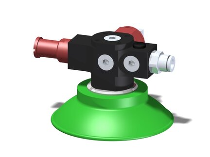 Eżektor zdecentralizowany VGS3010, MINI Xi10-2, zawór zwrotny, M6, 27 mm prawy, zestaw do profilu, FC75P PU60° (VGS3010.AL.05.BS) (9901861) - Piab