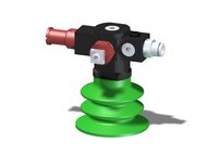 Eżektor zdecentralizowany VGS3010, MINI Si08-2, zawór zwrotny, M6 22 mm lewy, zestaw do profilu, BX52P PU60° (VGS3010.AH.09.BI) (9960938) - Piab