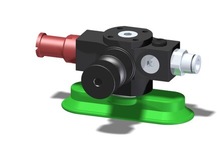 Eżektor zdecentralizowany VGS3010, MINI Si08-2, zawór zwrotny, kołek blokujący VGS3010 lewy, OF25x70P PU60° (VGS3010.AH.14.CH) (9930202) - Piab