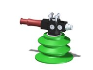 Eżektor zdecentralizowany VGS3010, MINI Pi12-3, 4xM4 góra, montaż do płaskownika, BX75P PU30°/PU60° (VGS3010.AC.00.BJ) (9900091) - Piab