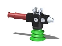Eżektor zdecentralizowany VGS3010, MINI Xi10-3, zawór zwrotny, 4xM4 góra, montaż do płaskownika, BX35P PU30°/PU60° (VGS3010.AM.00.BF) (9921993) - Piab