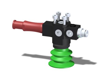 Eżektor zdecentralizowany VGS3010, MINI Pi12-3, 4xM4 góra, montaż do płaskownika, BX35P PU60° (VGS3010.AC.00.BG) (9900495) - Piab